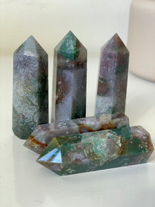 1 x Ocean Jasper Crystal Tower T980