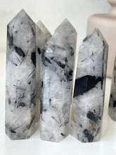 Load image into Gallery viewer, 1 x Tourmalinated Quartz Crystal Tower T982
