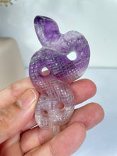 Load image into Gallery viewer, Fluorite Snake Crystal Carving CA01
