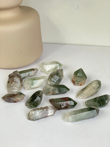 Green Phantom Quartz Crystals x 1 (Q258)