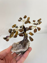 Load image into Gallery viewer, Tiger Eye Gem Tree (S) TR071
