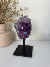 Load image into Gallery viewer, Amethyst High-Grade on Stand Natural Crystal Cluster A335
