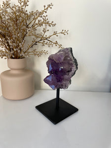 Amethyst High-Grade on Stand Natural Crystal Cluster A335