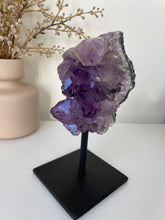 Load image into Gallery viewer, Amethyst High-Grade on Stand Natural Crystal Cluster A335
