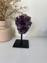 Load image into Gallery viewer, Amethyst High-Grade on Stand Natural Crystal Cluster A337
