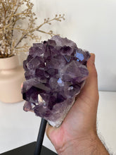 Load image into Gallery viewer, Amethyst High-Grade on Stand Natural Crystal Cluster A337
