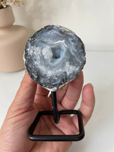 Load image into Gallery viewer, Agate Druzy Geode on Stand High Grade AG230
