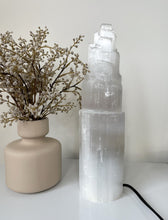 Load image into Gallery viewer, 35cm Selenite Crystal Tower Lamp x 1  (SN039)
