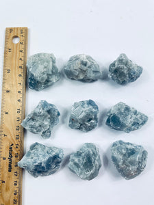 1 x Raw Blue Calcite Natural Crystal RW02