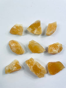 1 x Raw Orange Calcite Natural Crystal RW03