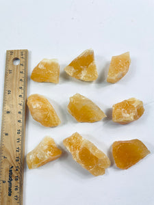 1 x Raw Orange Calcite Natural Crystal RW03