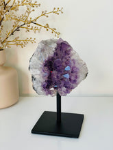 Load image into Gallery viewer, Amethyst High-Grade on Stand Natural Crystal Cluster A328
