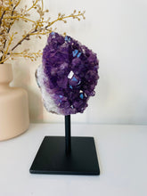 Load image into Gallery viewer, Amethyst High-Grade on Stand Natural Crystal Cluster A329
