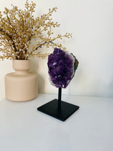 Load image into Gallery viewer, Amethyst High-Grade on Stand Natural Crystal Cluster A329
