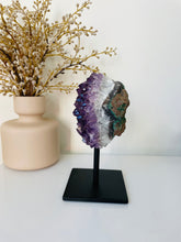 Load image into Gallery viewer, Amethyst High-Grade on Stand Natural Crystal Cluster A329
