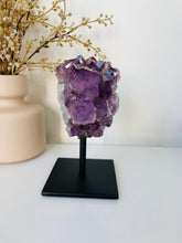 Load image into Gallery viewer, Amethyst High-Grade on Stand Natural Crystal Cluster A331
