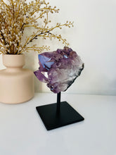 Load image into Gallery viewer, Amethyst High-Grade on Stand Natural Crystal Cluster A331
