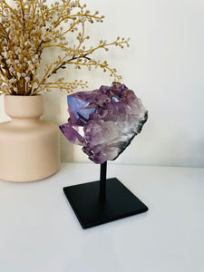 Amethyst High-Grade on Stand Natural Crystal Cluster A331