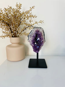 Amethyst High-Grade on Stand Natural Crystal Cluster A332