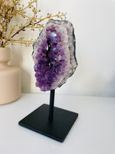 Load image into Gallery viewer, Amethyst High-Grade on Stand Natural Crystal Cluster A332
