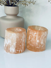 Load image into Gallery viewer, Orange Selenite Tealight Candle Holder SN036 x 1
