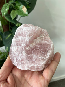 Rose Quartz Raw Crystal  RQ038