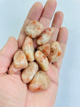 Load image into Gallery viewer, Sunstone tumbled stone crystal/ mineral x 1 TB023
