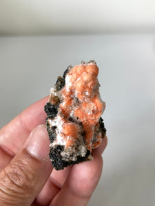 Orange Thomsonite Crystal Cluster Rare AP556a