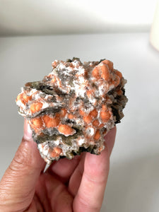 Orange Thomsonite Crystal Cluster Rare AP543a