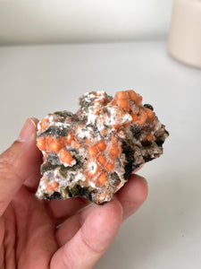 Orange Thomsonite Crystal Cluster Rare AP543a