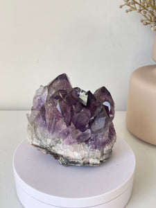 Amethyst Natural Crystal Cluster A438