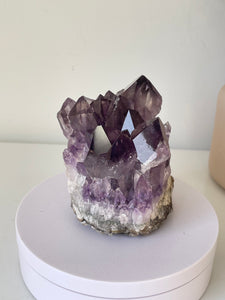 Amethyst Natural Crystal Cluster A438