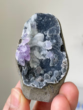 Load image into Gallery viewer, Amethyst Geode Miniature Natural Crystal Rare A415
