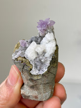 Load image into Gallery viewer, Amethyst Geode Miniature Natural Crystal Rare A418
