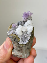 Load image into Gallery viewer, Amethyst Geode Miniature Natural Crystal Rare A418
