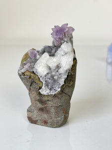 Amethyst Geode Miniature Natural Crystal Rare A418