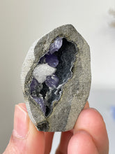 Load image into Gallery viewer, Amethyst Geode Miniature Natural Crystal Rare A420
