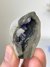 Load image into Gallery viewer, Amethyst Geode Miniature Natural Crystal Rare A420
