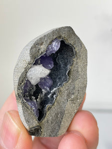 Amethyst Geode Miniature Natural Crystal Rare A420