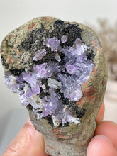 Load image into Gallery viewer, Amethyst Geode Miniature Natural Crystal Rare A413
