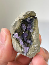 Load image into Gallery viewer, Amethyst Geode Miniature Natural Crystal Rare A421
