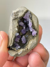 Load image into Gallery viewer, Amethyst Geode Miniature Natural Crystal Rare A421
