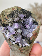 Load image into Gallery viewer, Amethyst Geode Miniature Natural Crystal Rare A413
