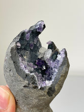 Load image into Gallery viewer, Amethyst Geode Miniature Natural Crystal Rare A425
