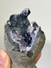 Load image into Gallery viewer, Amethyst Geode Miniature Natural Crystal Rare A425
