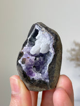 Load image into Gallery viewer, Amethyst Geode Miniature Natural Crystal Rare A414
