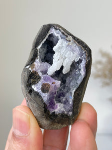 Amethyst Geode Miniature Natural Crystal Rare A414