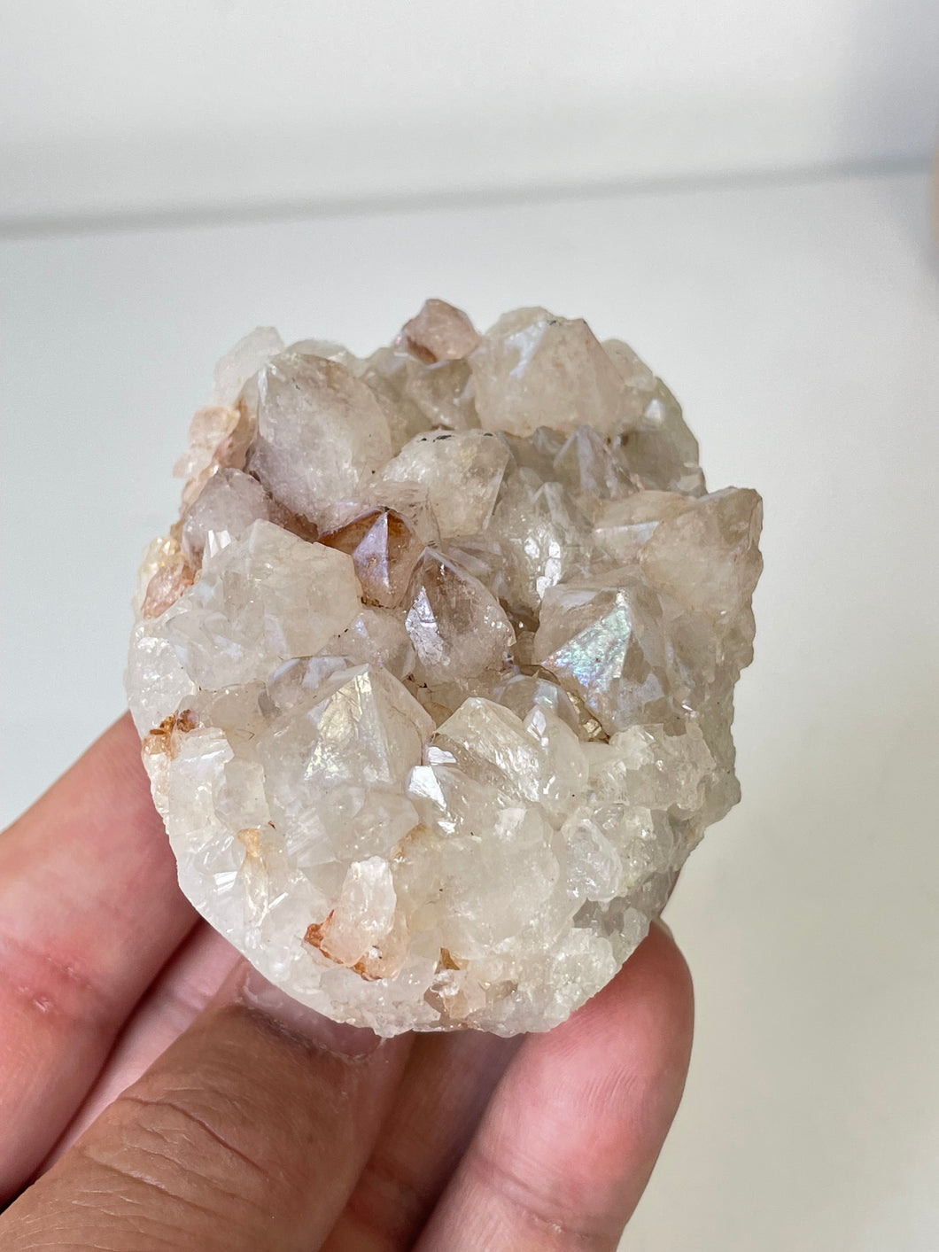 Natural Anandalite 'Iris aka Rainbow Quartz' Crystal Cluster Rare AN014