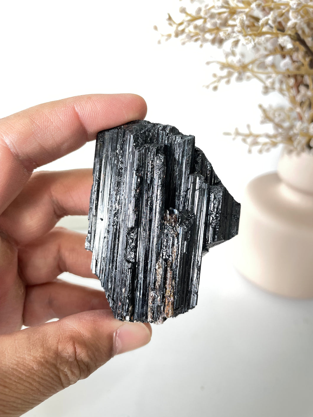 Black Tourmaline Raw High Grade RC028