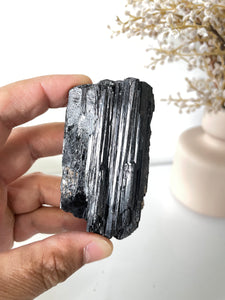 Black Tourmaline Raw High Grade RC030